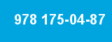 978 175-04-87 978 175-04-87